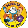 Exercise Can Be Fun Sticker Roll